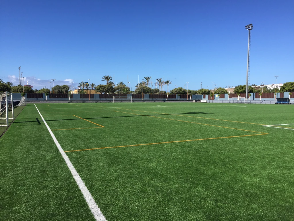 Gran Canaria coastline football pitch